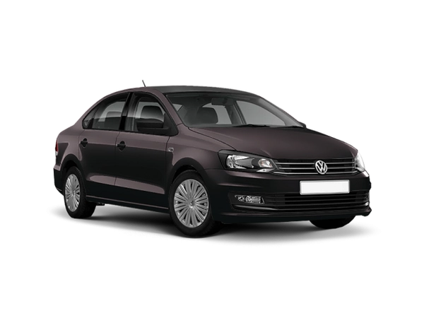 Volkswagen Polo Коричневый Toffee, металлик. Чёрный Deep, перламутр
