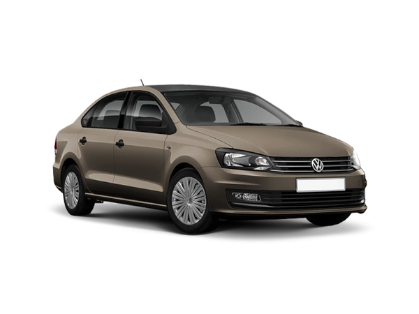 Volkswagen Polo Бежевый Titanium, металлик. Чёрный Deep, перламутр