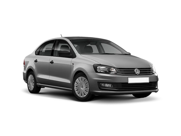 Volkswagen Polo Белый Silver, металлик. Чёрный Deep, перламутр
